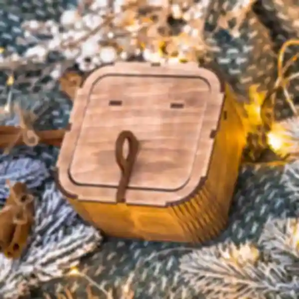 Дерев'яна скарбничка для діток ⦁ Скринька ⦁ Подарунок на День Святого Миколая ⦁ Сувеніри на Новий рік та Різдво 