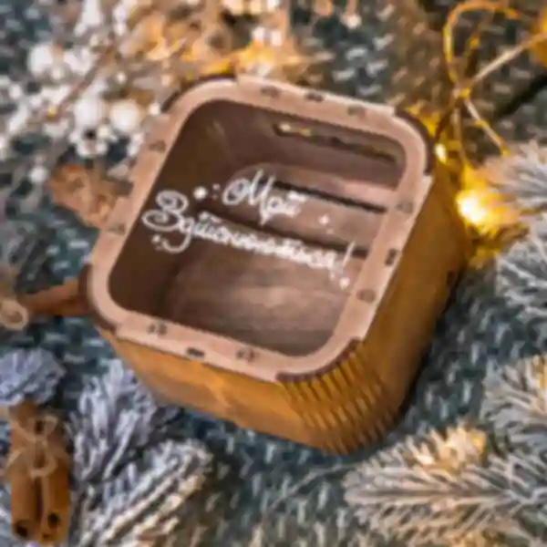 Дерев'яна скарбничка для діток ⦁ Скринька ⦁ Подарунок на День Святого Миколая ⦁ Сувеніри на Новий рік та Різдво 