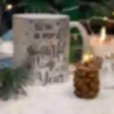 Чашка «Wonderful Time» • Подарунки на Новий рік та Різдво • Затишний керамічний посуд