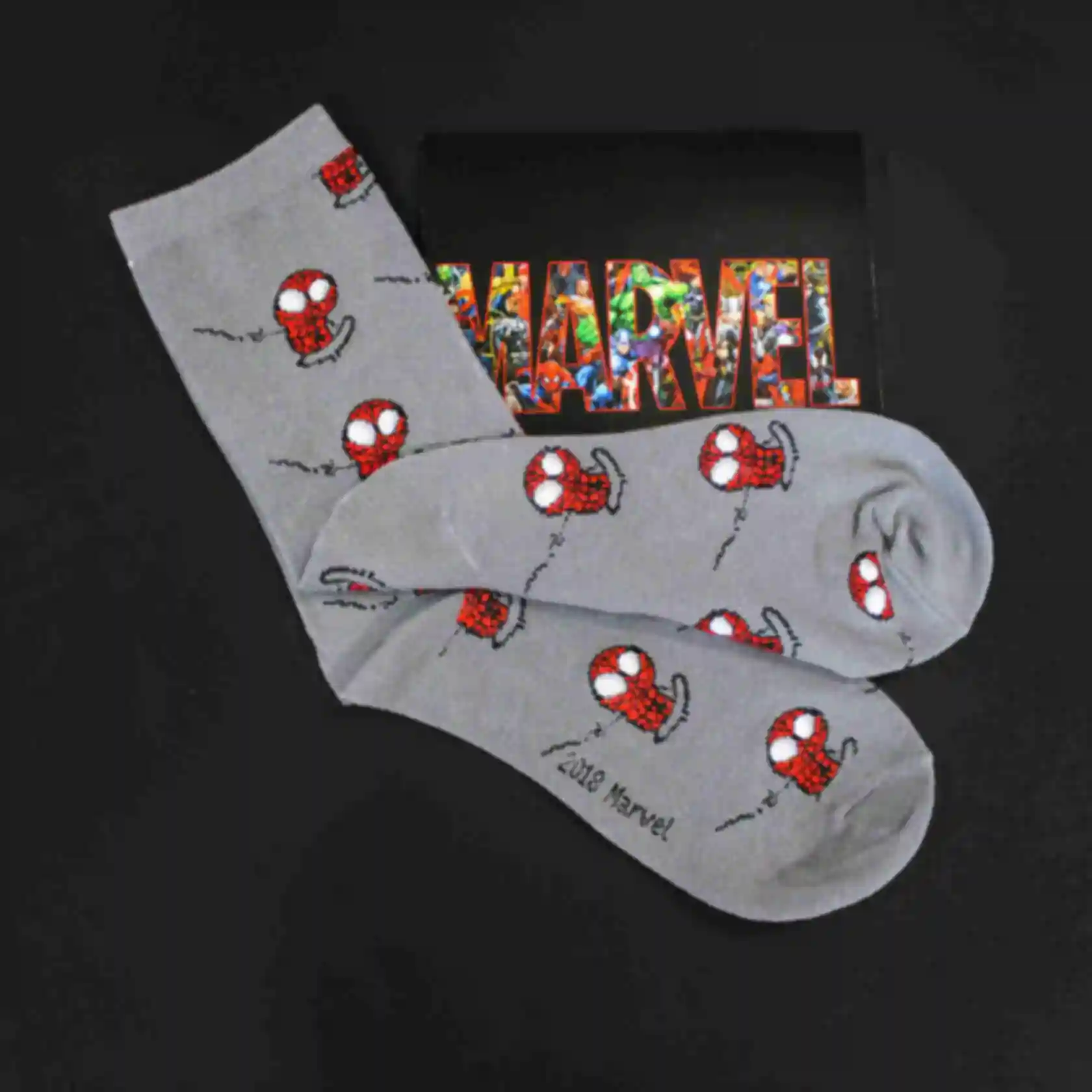 АРХИВ Супергеройские носки с Человеком Пауком • Одежда Spider Man • Marvel • Подарки Марвел