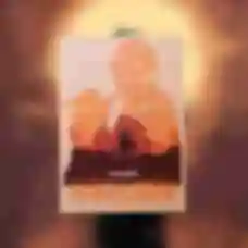 Дерев'яний постер із малюком Грогу та Мандалорцем ⦁ Плакат Мандалорець ⦁ Зоряні Війни ⦁ Подарунок фанату Star Wars