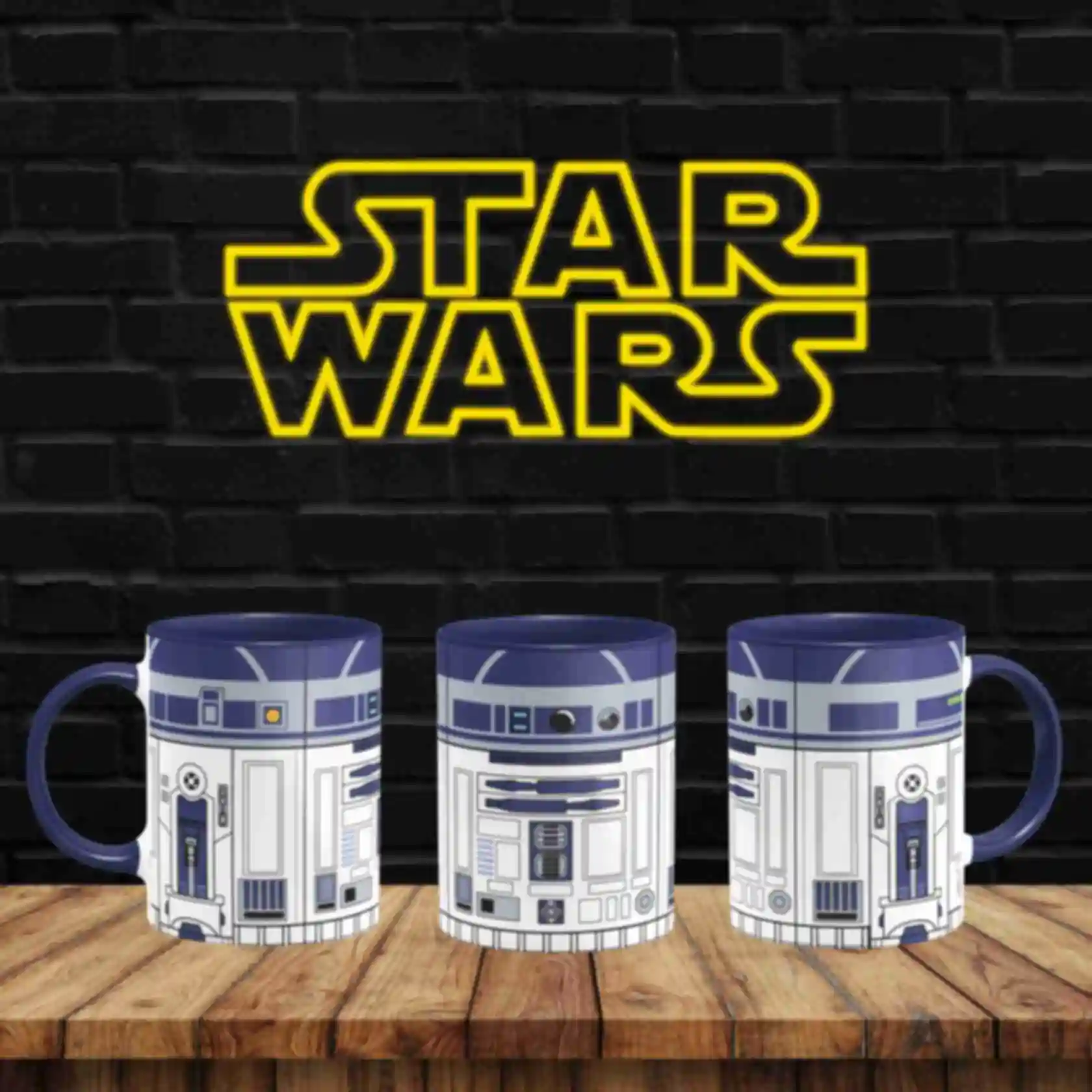 Чашка №2 • R2-D2 ⦁ Зоряні Війни ⦁ Горнятко ⦁ Подарок фанату Star WarsФото №2