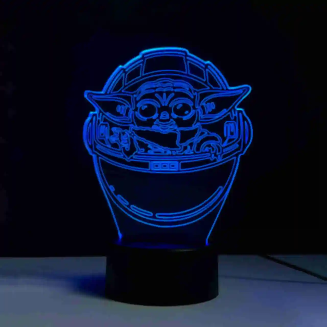 Светильник Baby Yoda ⦁ Лампа с малышом Грогу ⦁ Сувениры и аксессуары Star Wars и Mandalorian ⦁ Подарок Звездные Войны и Мандалорец. Фото №6
