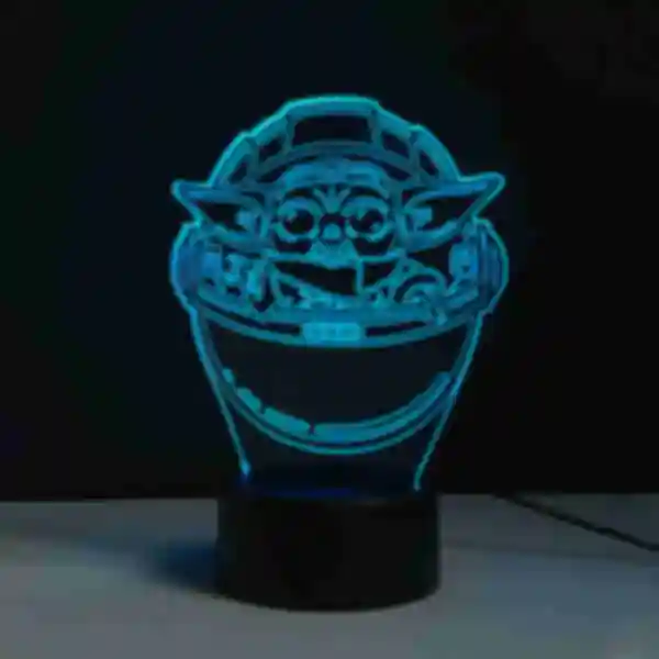 Світильник Baby Yoda ⦁ Лампа з малюком Грогу ⦁ Сувеніри та аксесуари Star Wars та Mandalorian ⦁ Подарунок Зоряні Війни та Мандалорець
