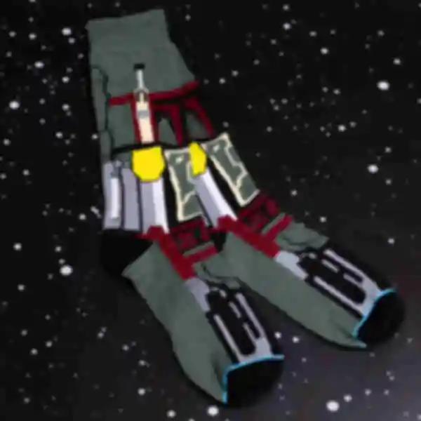 Шкарпетки з Бобой Феттом • Зоряні Війни ⦁ Одяг та аксесуари ⦁ Подарунок фанату Star Wars