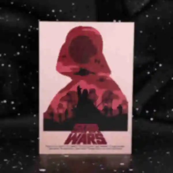 Дерев'яний постер з Дартом Вейдером ⦁ Плакат STAR  WARS ⦁ Зоряні Війни ⦁ Подарунок фанату Star Wars