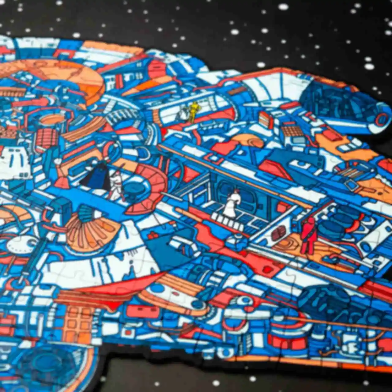 Пазлы • Тысячелетний сокол • Сувениры и атрибутика по Звездным войнам • Подарки в стиле фильма Star Wars. Фото №12