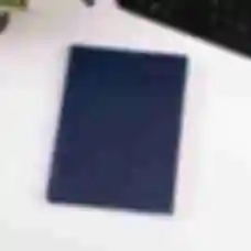 Щоденник з синьої еко-шкіри • Презентабельний блокнот для планування • Подарунок вчителю, босу, ​​колезі