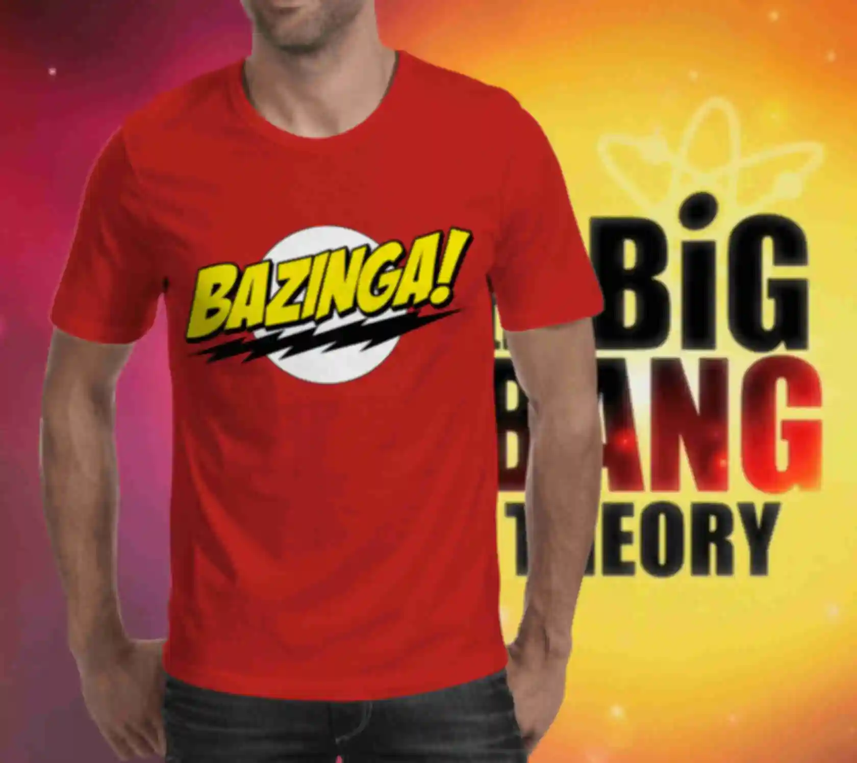 Футболка №5 • Bazinga • Теория большого взрыва • The Big Bang Theory АРХИВ