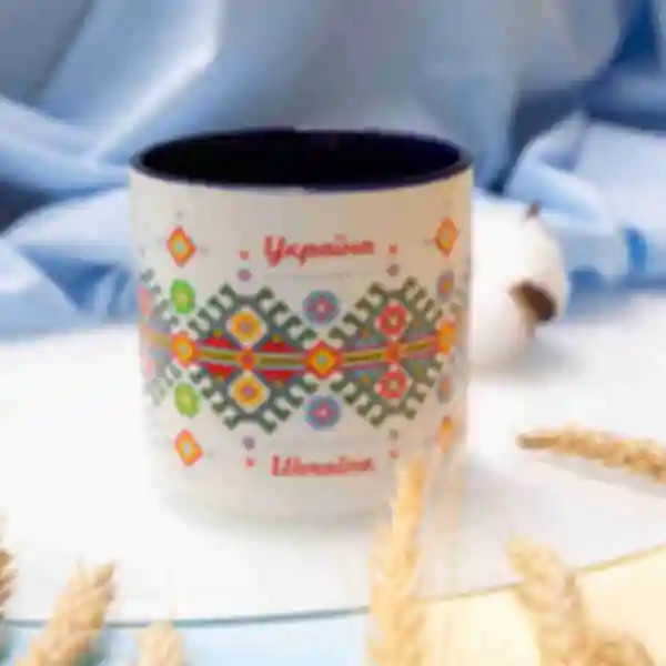 Горнятко «Вишиванка в українському стилі» ⦁ Чашка Ukraine ⦁ Патріотичні сувеніри
