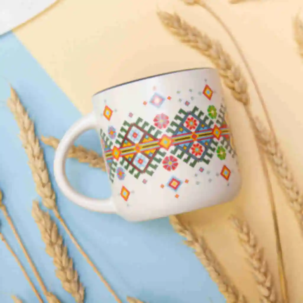 Чашка «Вышиванка в украинском стиле» • Кружка Ukraine • Патриотические сувениры. Фото №1