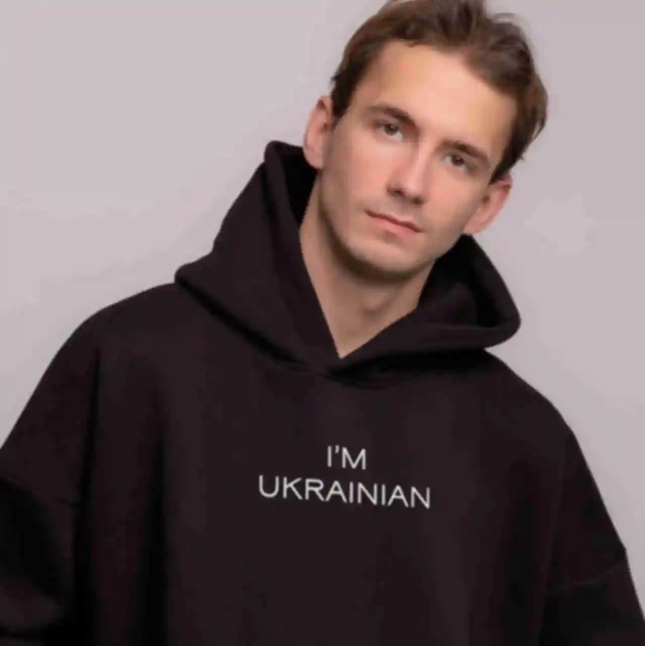 Худи OVERSIZE №22 • I`m ukrainian • Патриотическая одежда • Мерч Ukraine