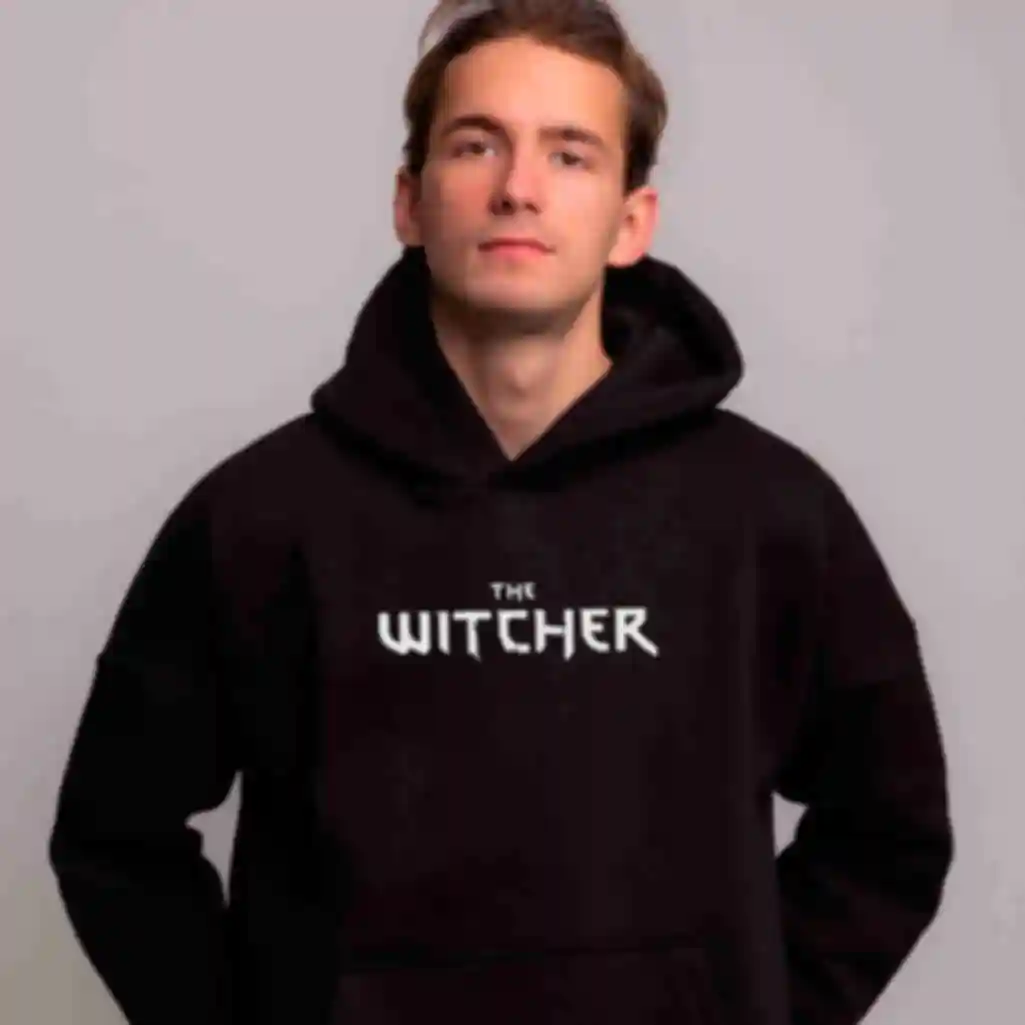 Худі OVERSIZE №6 • Логотип гри Witcher • Мерч з принтом по Відьмаку • Одяг для геймерівФото №2