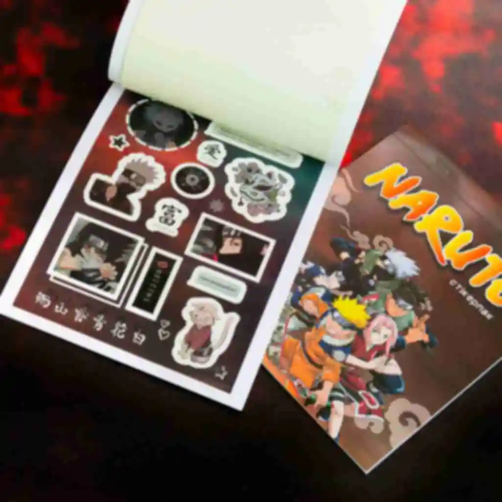 Стикерпак • Наруто • Наклейки Акацуки • Сувениры и атрибутика • Подарки в стиле аниме Naruto. Фото №5
