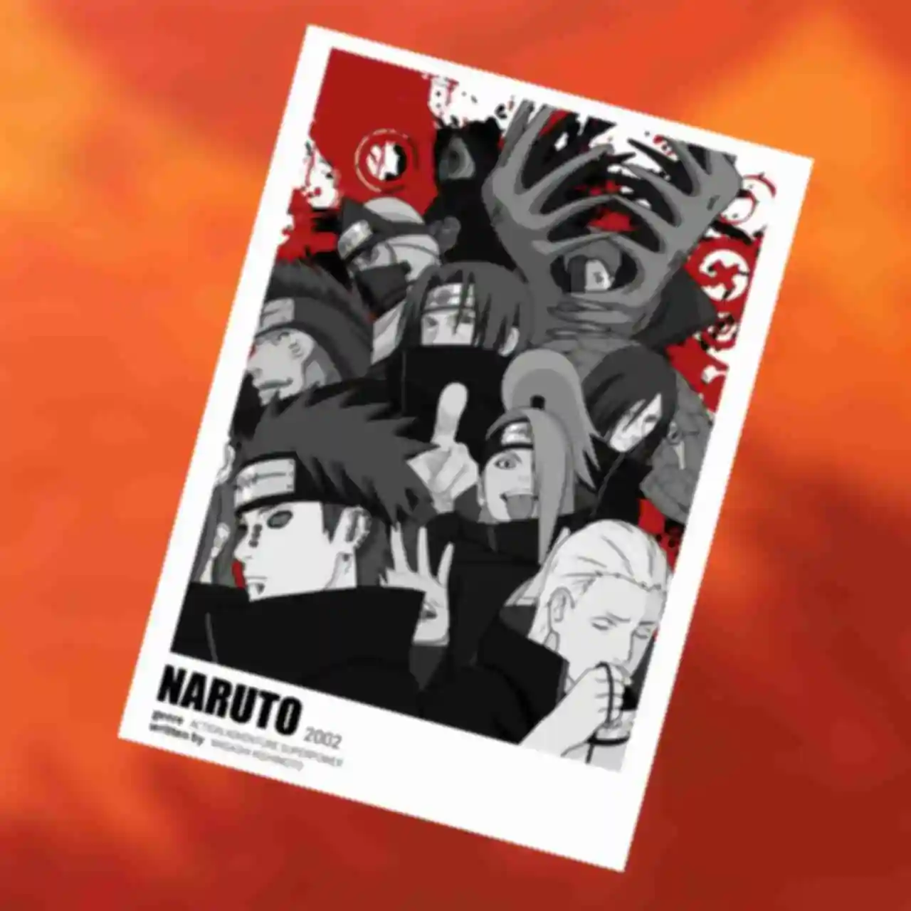 Открытка ⦁ Акацуки ⦁ Akatsuki ⦁ Сувениры Наруто ⦁ Подарки в стиле аниме Naruto. Фото №8