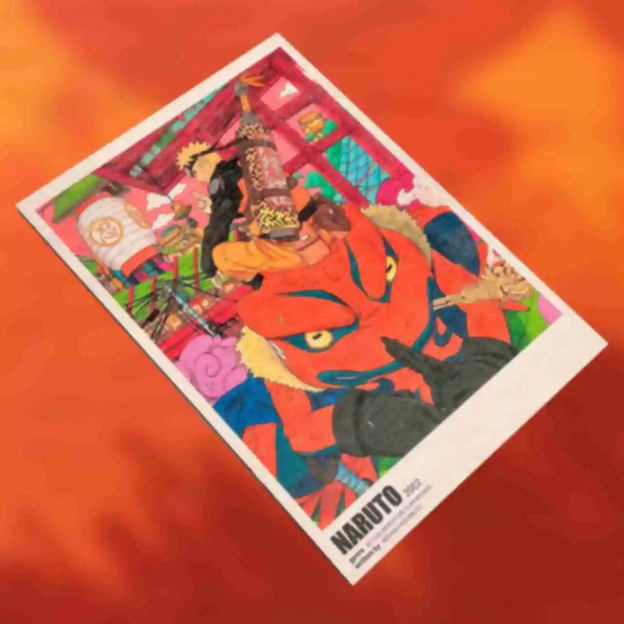 Деревянный постер №4 ⦁ Наруто и Гамакичи ⦁ Плакат ⦁ Подарки и сувениры в стиле аниме Naruto. Фото №80