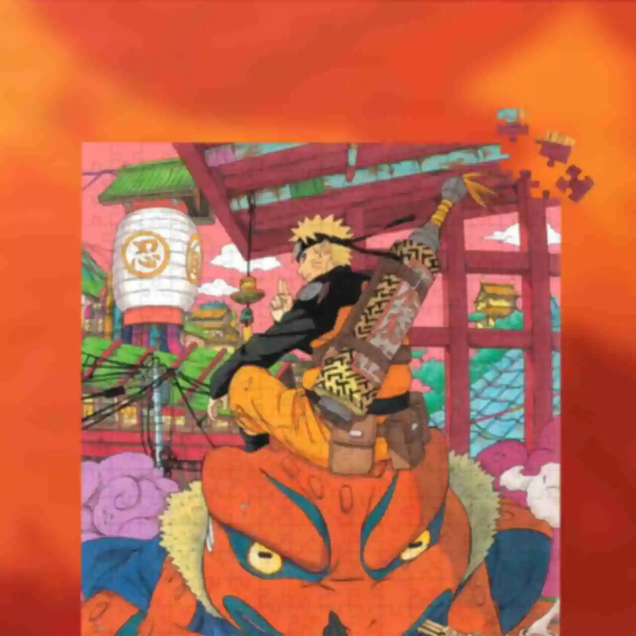 Пазли • Наруто та Гамакічі • Сувеніри та атрибутика • Подарунки в стилі аніме Naruto