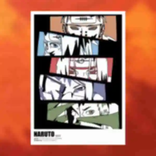 Постер №3 ⦁ Погляди Акацукі ⦁ Плакат Akatsuki ⦁ Сувеніри Наруто ⦁ Подарунки в стилі аніме Naruto