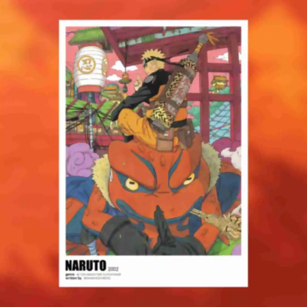 Постер №4 ⦁ Наруто и Гамакичи ⦁ Плакат ⦁ Подарки и сувениры в стиле аниме Naruto. Фото №88