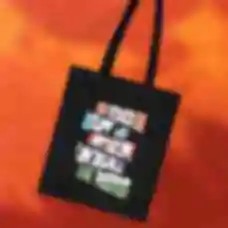 Шоппер №2 • Глаза Акацуки • Мерч Naruto • Дизайнерская эко-сумка с принтом из аниме Наруто